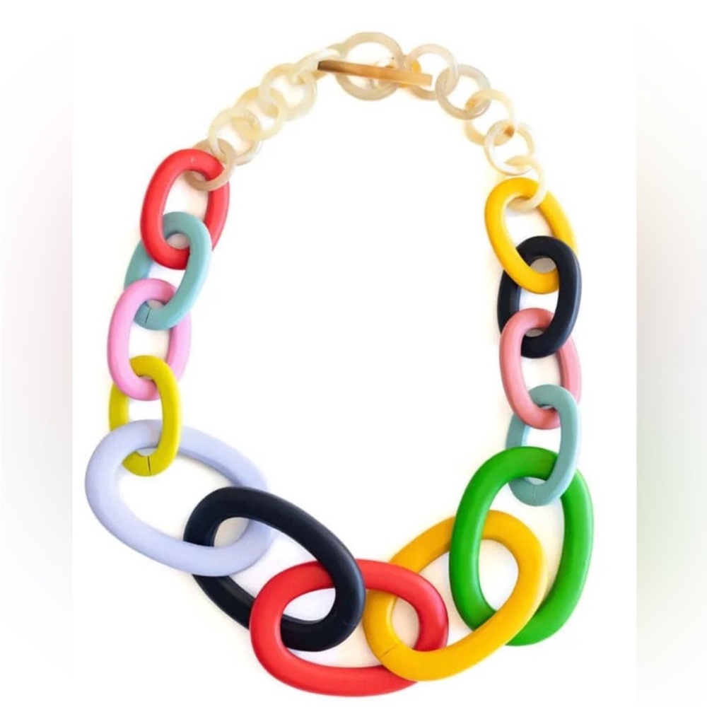 Sunshine Tienda Rainbow Chain Link Necklace